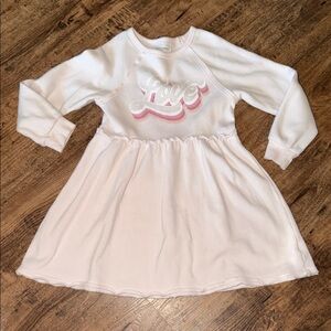 Grayson Threads Pink and White Love Dress